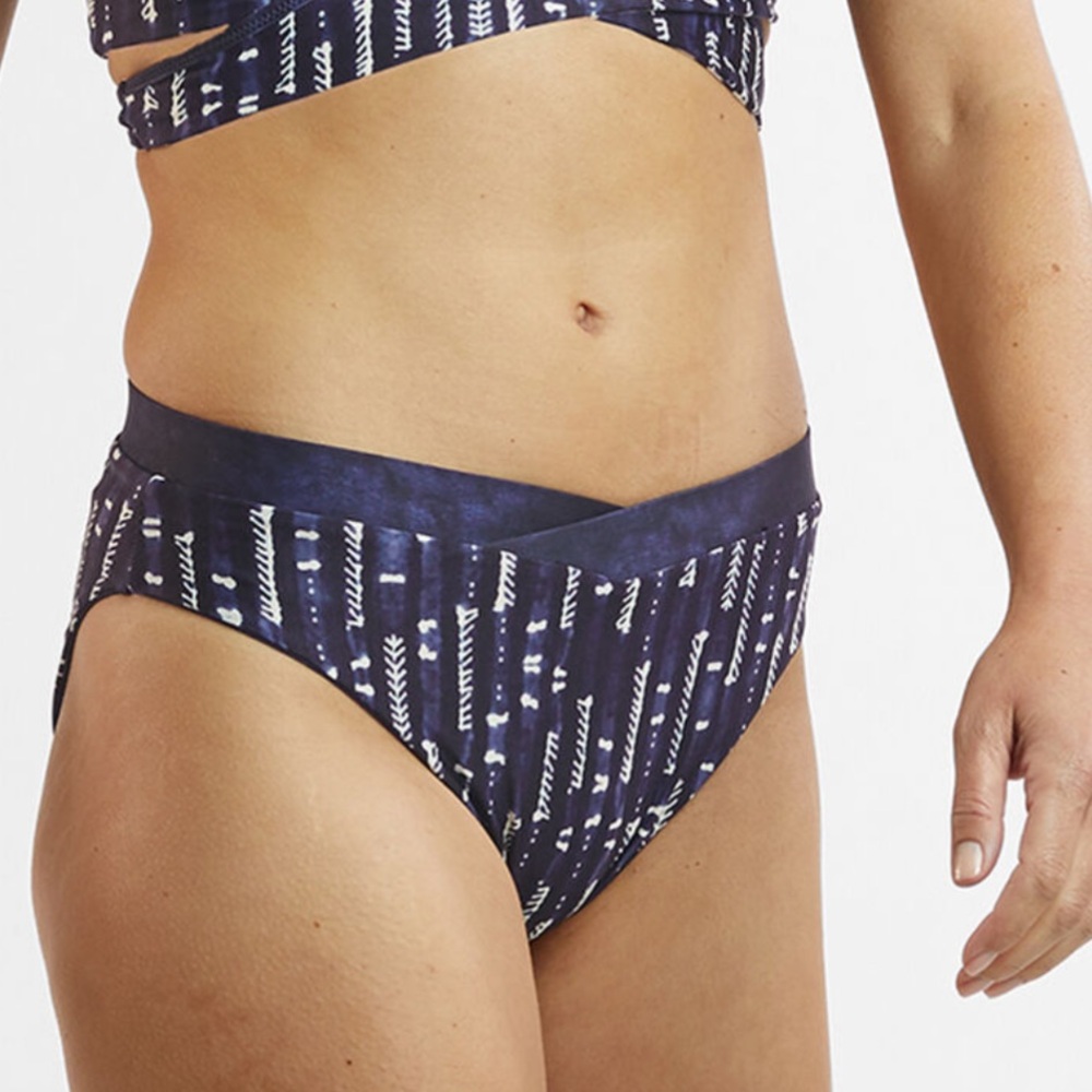 Title Nine Backflip Reversible Bikini Bottom in Rain Size XS